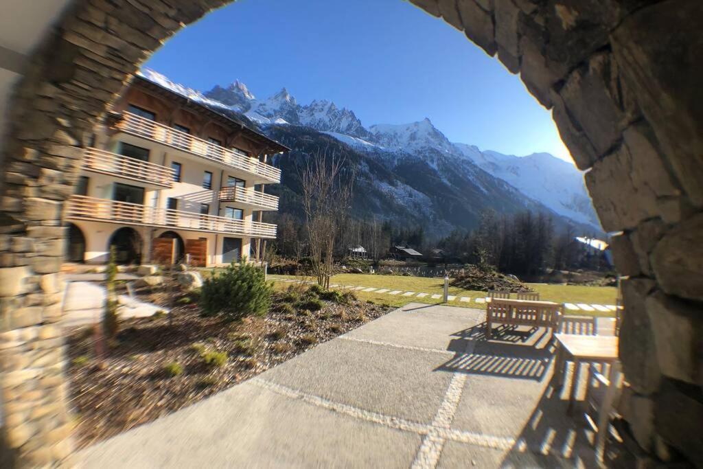 Chic Appart 6 Pers Dans Residence Luxueuse "La Cordee" Wellness Gym Piscine Ouvert Et Teletravail Chamonix Exterior photo