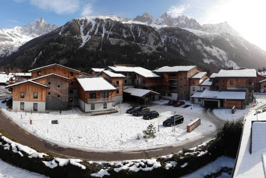 Chic Appart 6 Pers Dans Residence Luxueuse "La Cordee" Wellness Gym Piscine Ouvert Et Teletravail Chamonix Exterior photo